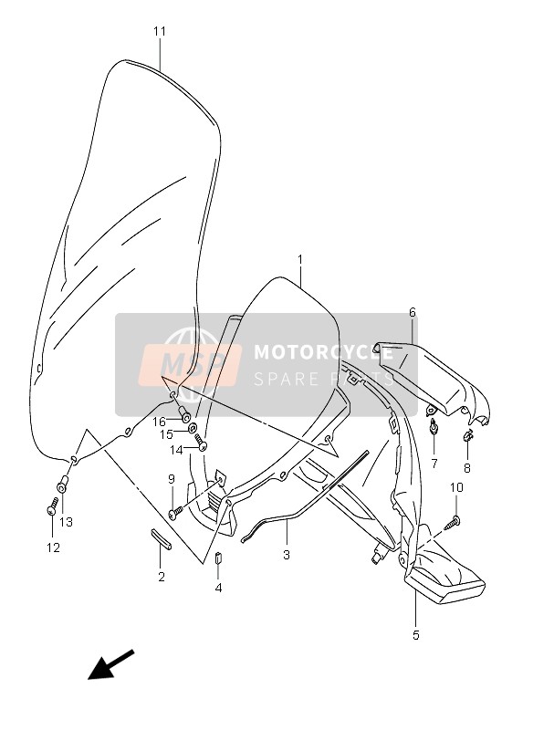 Suzuki AN400(S) BURGMAN 2005 Metro Panel para un 2005 Suzuki AN400(S) BURGMAN